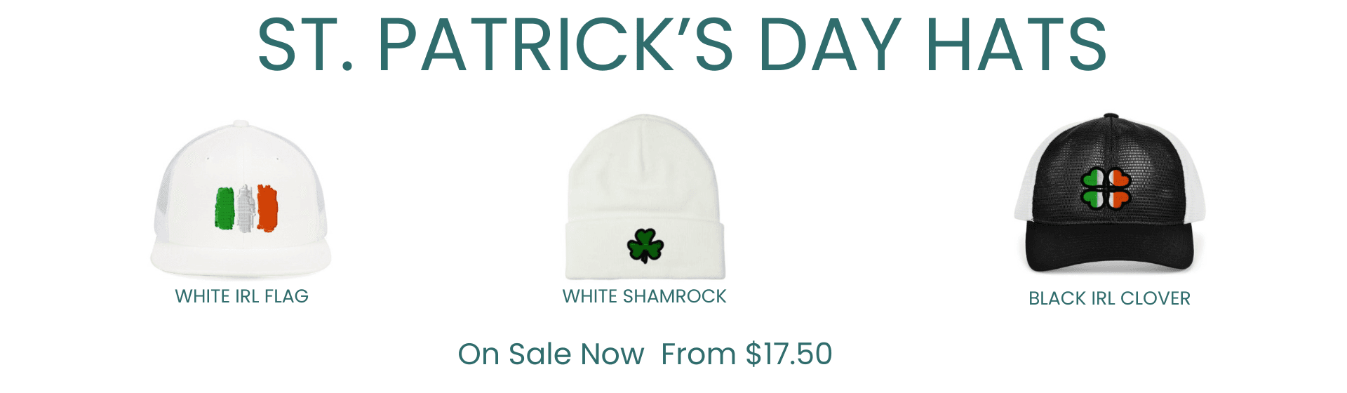 Ireland Flag Trucker Hat (White)