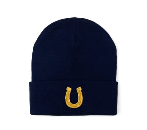 Horseshoe Sock Hat (Navy)
